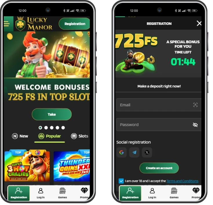 lucky manor casino app